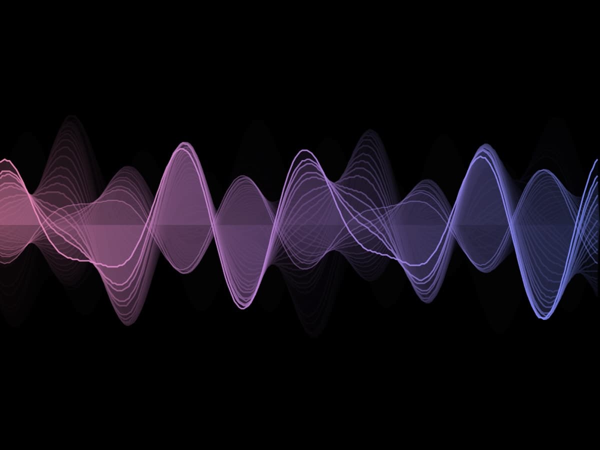 The waveform visualizer running on its synthetic demo signal